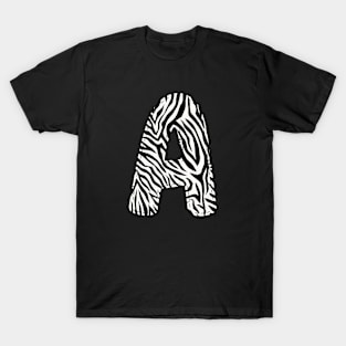 Zebra Letter A T-Shirt